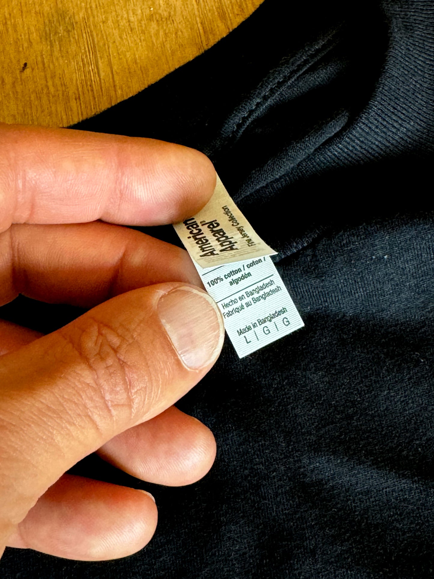 BLACK Fine Jersey Crewneck T-Shirt with minimal MLFC logo