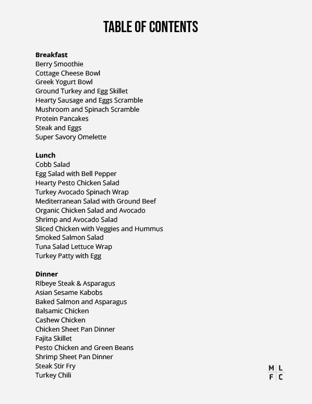 Midlife Fit Club High Protein Recipe E-Book