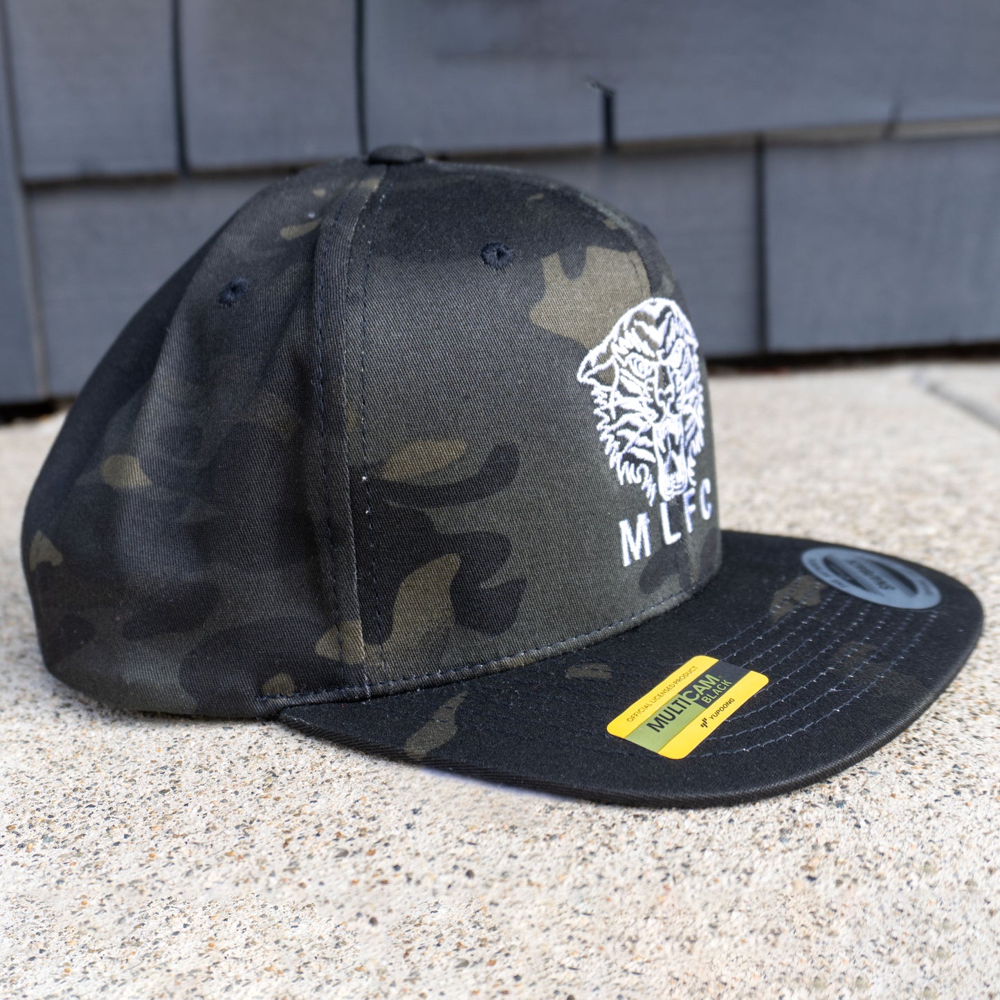 LIMITED EDITION MULTI CAMO MLFC CUSTOM DESIGNED TIGER Embroidered Snapback Adjustable Cap Black Camo