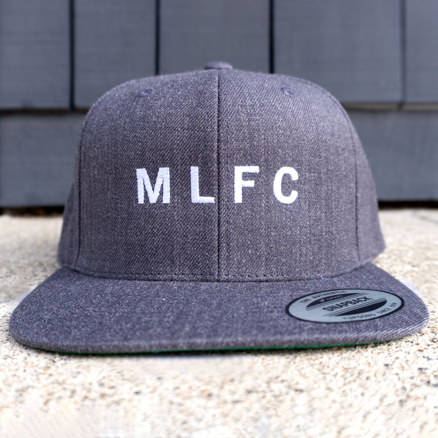 DARK HEATHER GRAY MLFC Embroidered Snapback Adjustable Cap