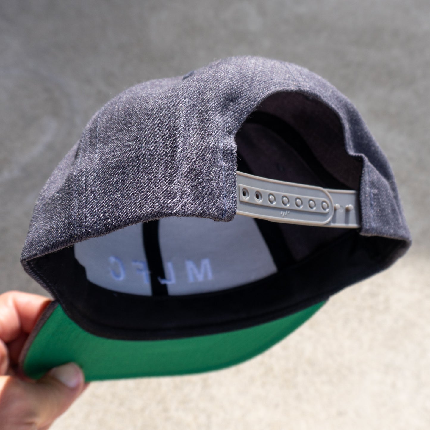 DARK HEATHER GRAY MLFC Embroidered Snapback Adjustable Cap