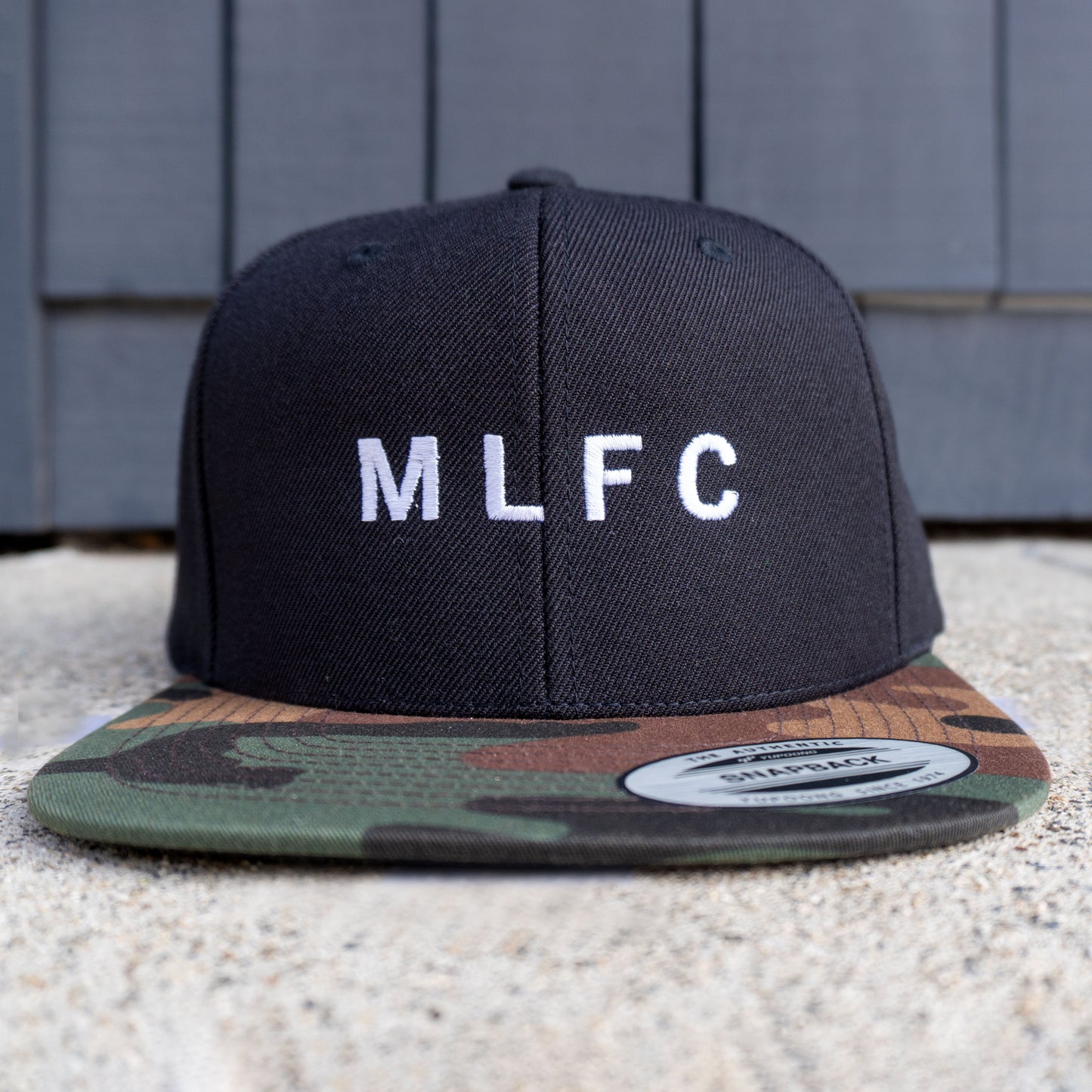 BLACK & CAMO MLFC Embroidered Snapback Adjustable Cap