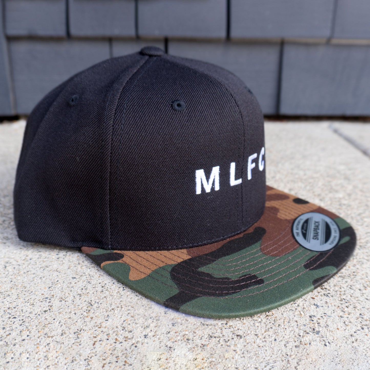BLACK & CAMO MLFC Embroidered Snapback Adjustable Cap