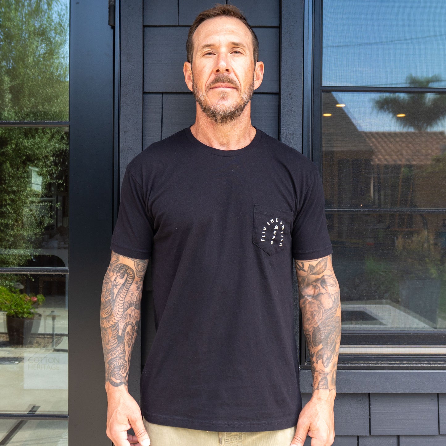 SAVED BY GRACE 100% cotton super soft crewneck pocket t-shirt front & back screen print design