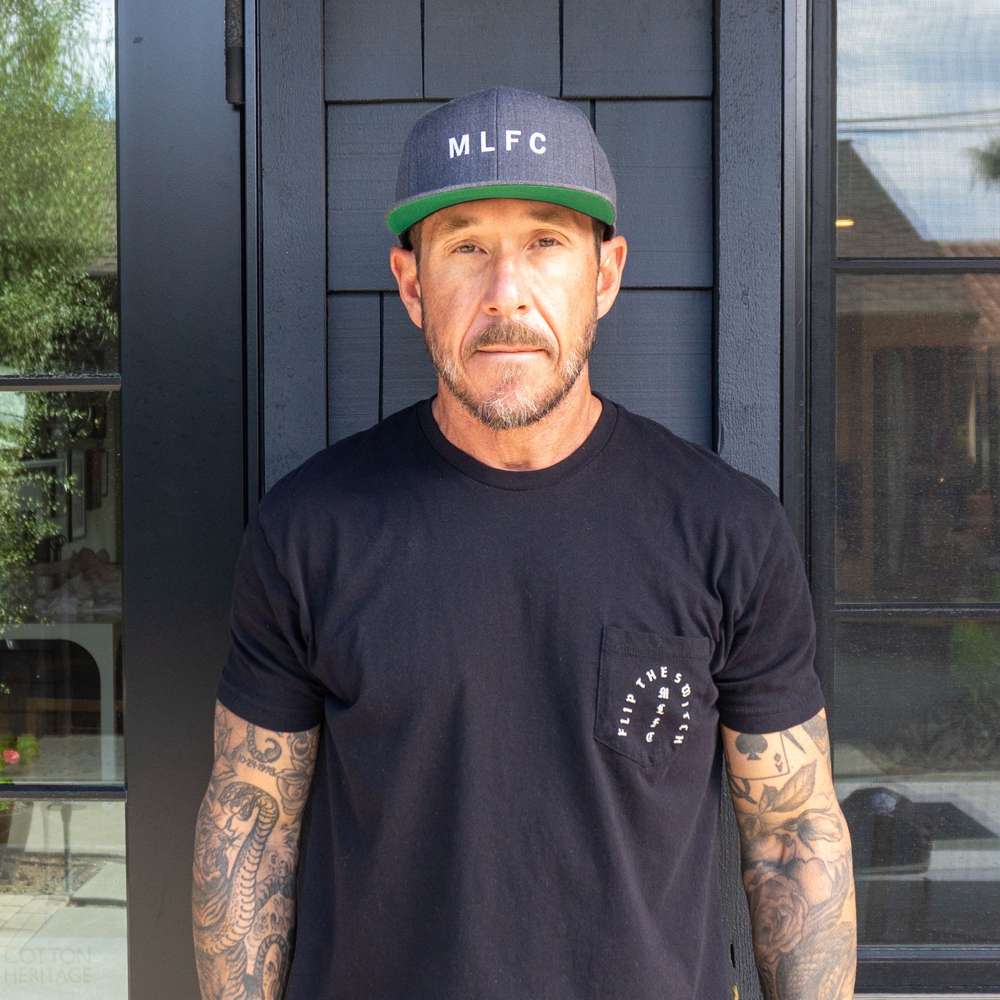 DARK HEATHER GRAY MLFC Embroidered Snapback Adjustable Cap